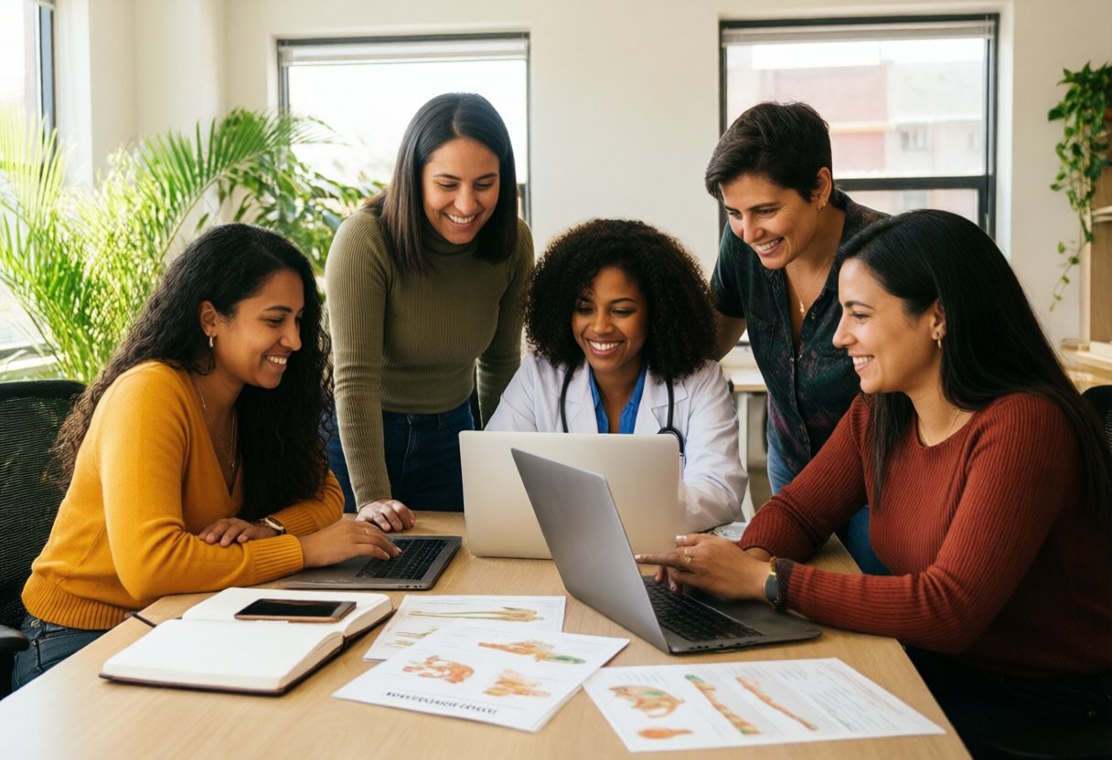 Equipo de VidaArticular trabajando en recursos educativos sobre bienestar articular